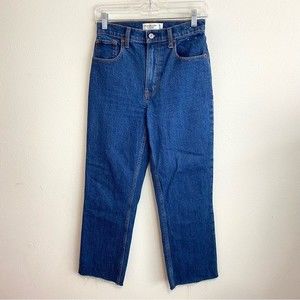 Abercrombie & Fitch The 90s Straight Ultra High Rise Jeans Blue Denim Size 25 S